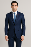 Navy Herringbone – Subtle texture for weddings